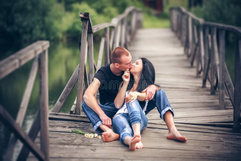 Loving young couple stock image Loving young couple stock image