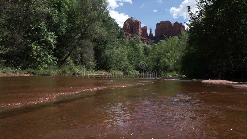 Low Angle Shot of Cathedral Rock in Sedona Arizona