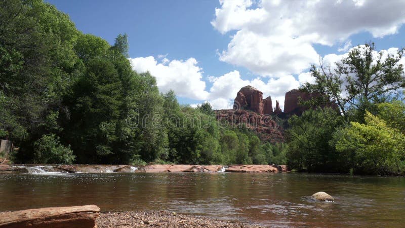 Low Angle View of Cathedral Rock in Sedona Arizona