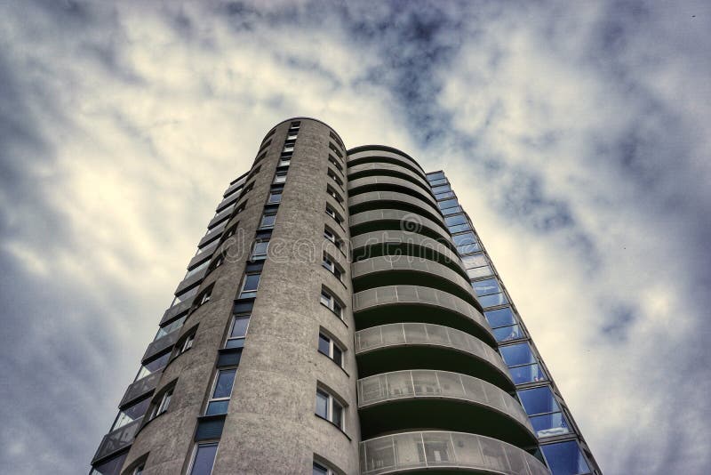 Low angle view of modern building in Norrköping