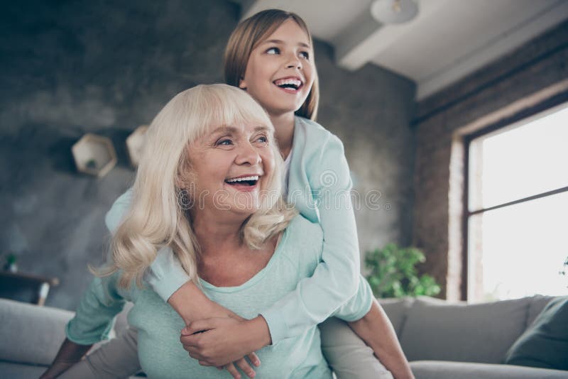 Low Angle View Photo of Two Best Friends People Cute Aged Granny Small Grandchild Girl Hug Piggyback Playing Funny Game Stock Photo - Image of laugh, happy: 161962656 Low Angle View Photo of Two Best Friends People Cute Aged Granny Small Grandchild Girl Hug Piggyback Playing Funny Game Stock Photo - Image of laugh, happy: 161962656