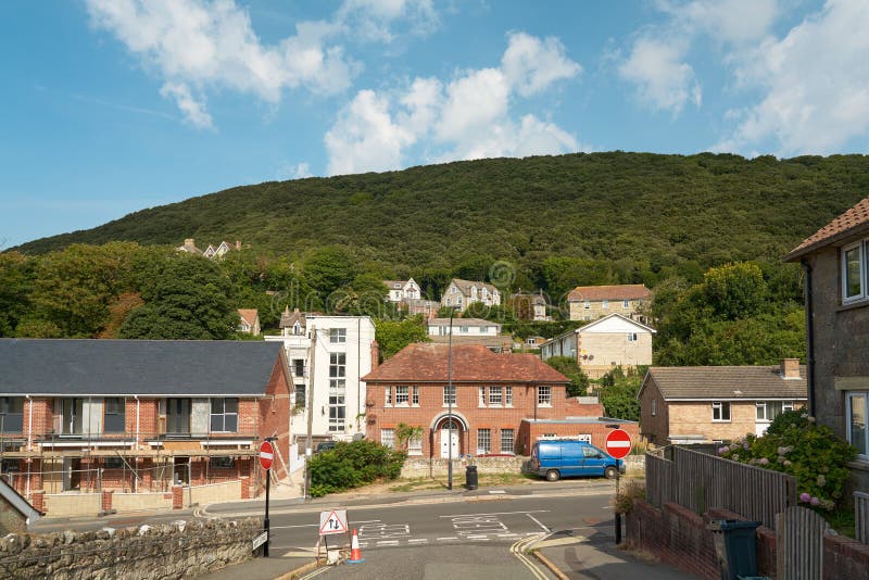 Lowangle View of St Boniface in Ventnor, United Kingdom Editorial