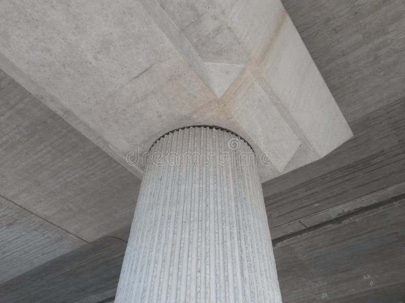 Concrete Bridge Construction Pillars Stock Photo Image of grey