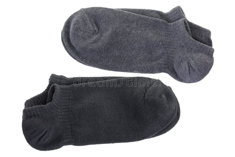 Low cut ankle socks in simple color. Comfortable soft socks in b stock photos