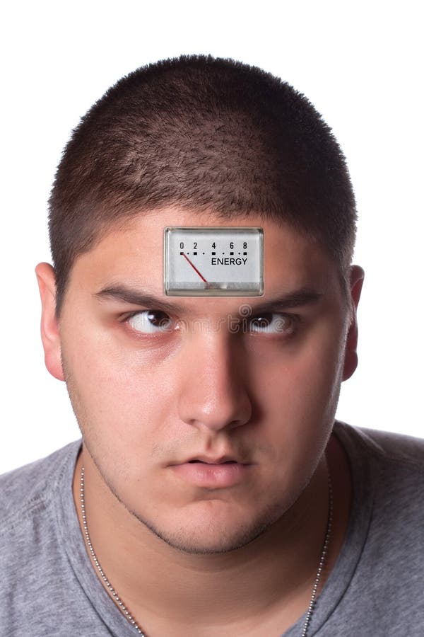 Low Energy Meter Man stock photo. Image of electrical 16763878