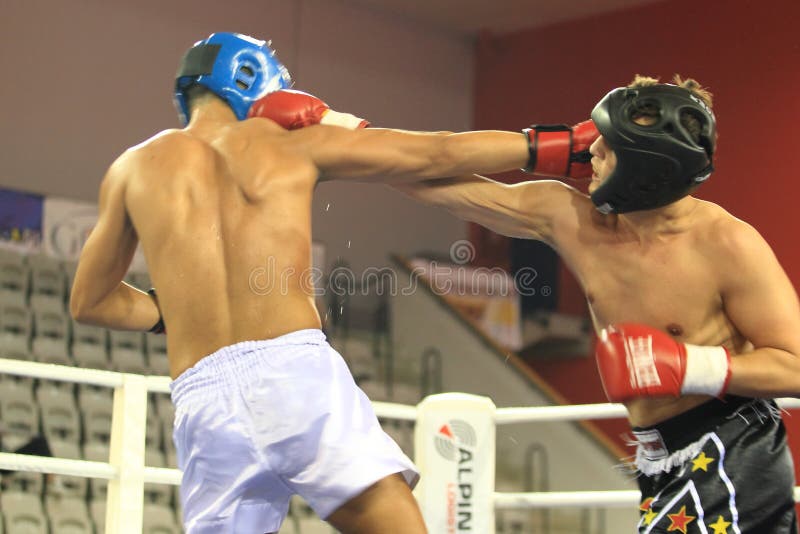 Low kick kickoxing editorial stock image. Image of fight 47115209