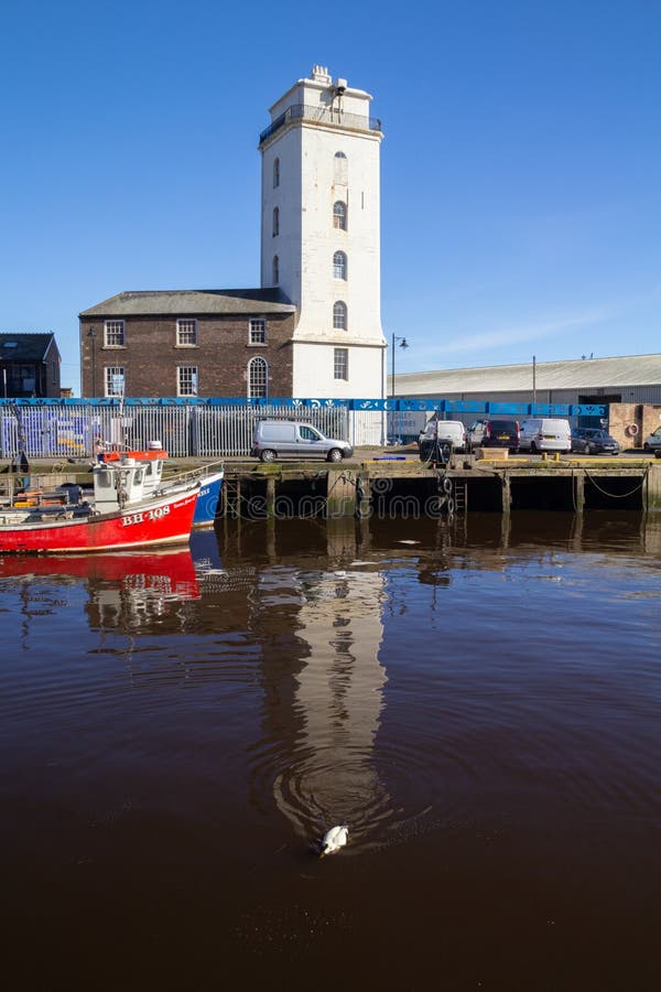 Low Lighthouse at Fish Quay, North Shields Stock Image Image of tyne