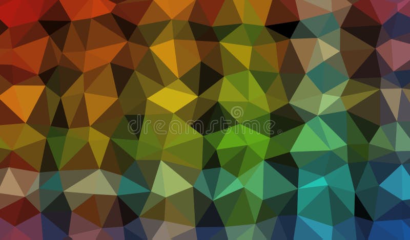 Low Poly abstract background with colorful triangular polygons royalty free illustration