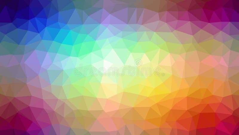 Low Poly abstract background with colorful triangular polygons stock illustration