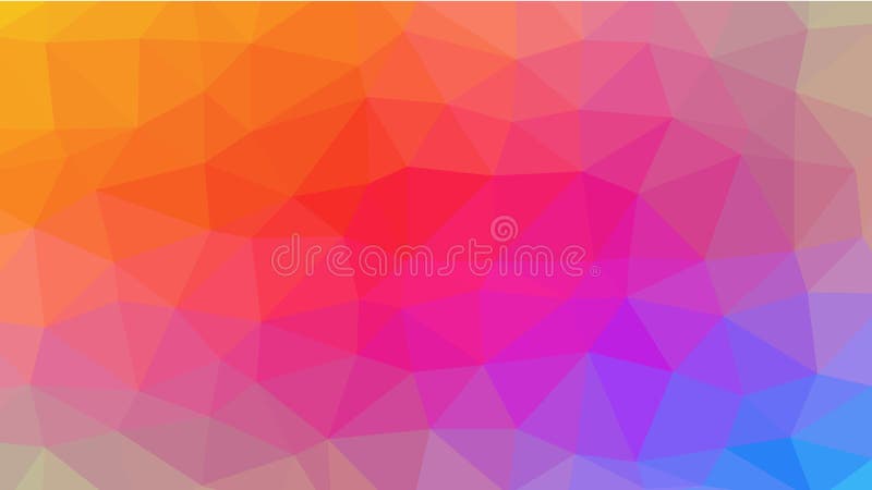Low Poly abstract background with colorful triangular polygons vector illustration