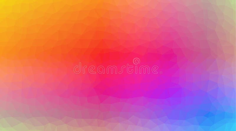 Low Poly abstract background with colorful triangular polygons stock illustration