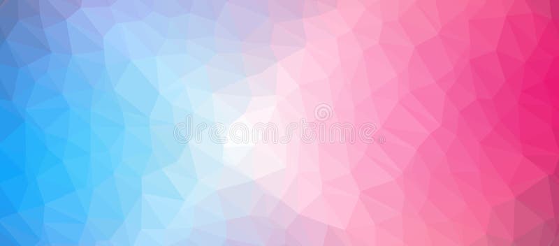 Low Poly abstract background with colorful triangular polygons stock illustration