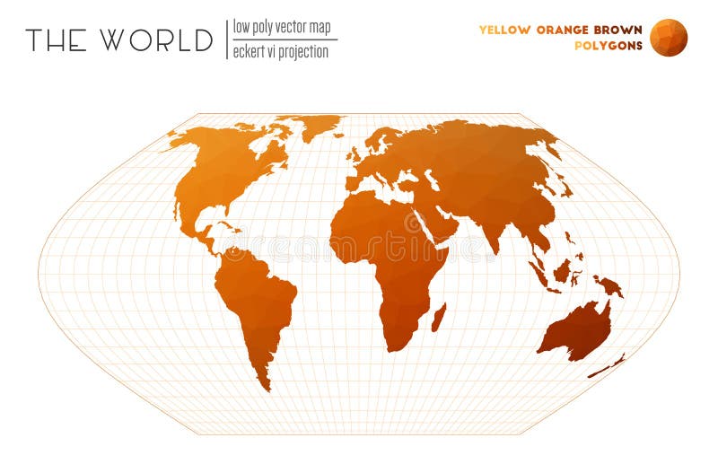 Low poly design of the world. vector illustration