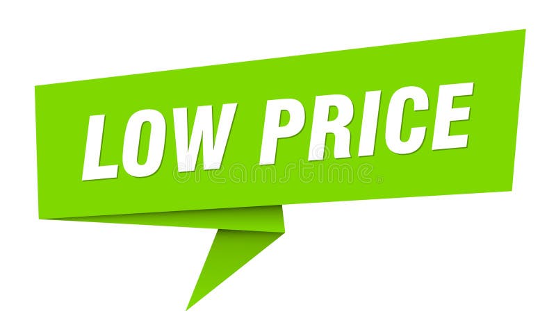 Low price banner. low price speech bubble, label, sticker, sign template vector illustration