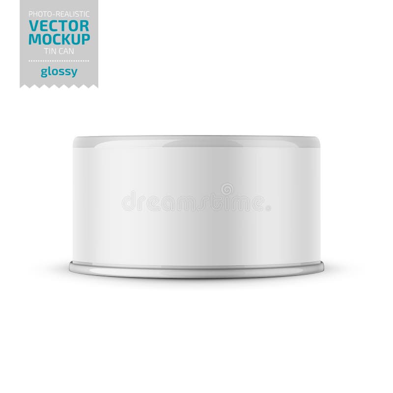 Download Tuna Can With Label And Sample Design Stock Vector Illustration Of Packaging Canned 124063756 PSD Mockup Templates