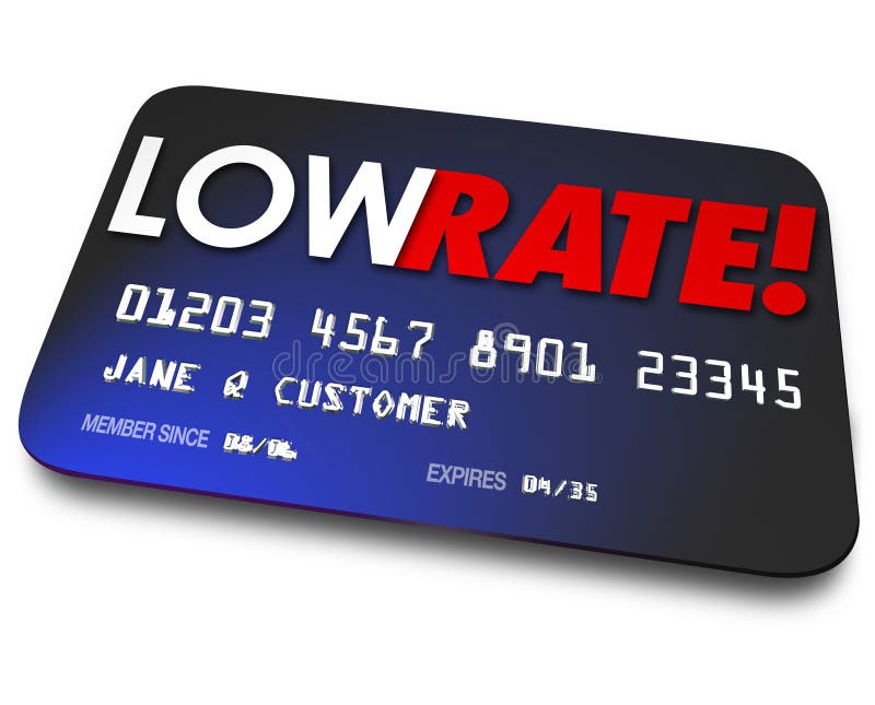 Low Rate Credit Cards Percentage Interest Charges Plastic ...