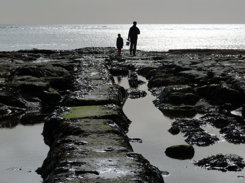 Low Tide on a Devon Beach in Exmouth England Editorial Stock Image