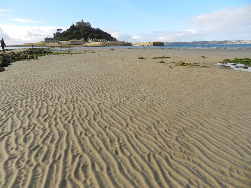 Low Tide at Marazion stock image. Image of mount, tide 99088175