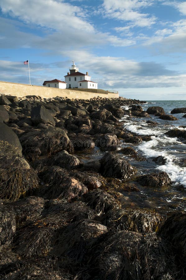 Low Tide Near Rhode Island Lighthouse