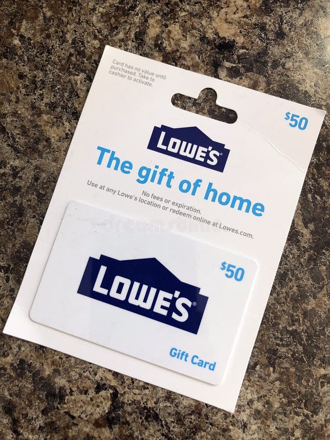 a-lowe-s-gift-card-sits-on-a-countertop-editorial-photography-image