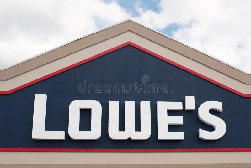Lowe s Sign editorial image. Image of architectural, retail 21443105