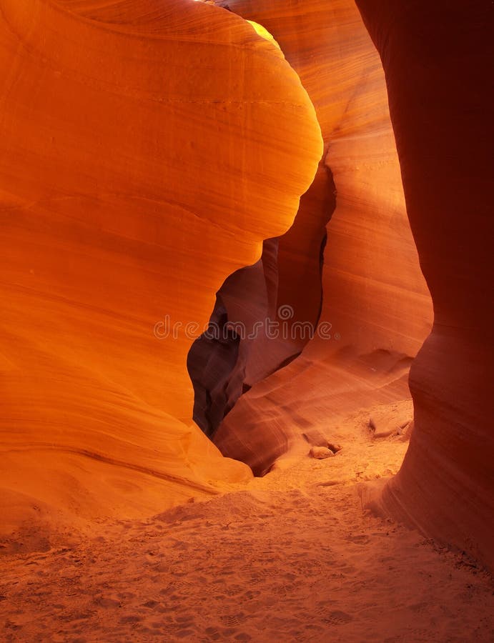 The lower Antelope Slot Canyon near Page in Arizona