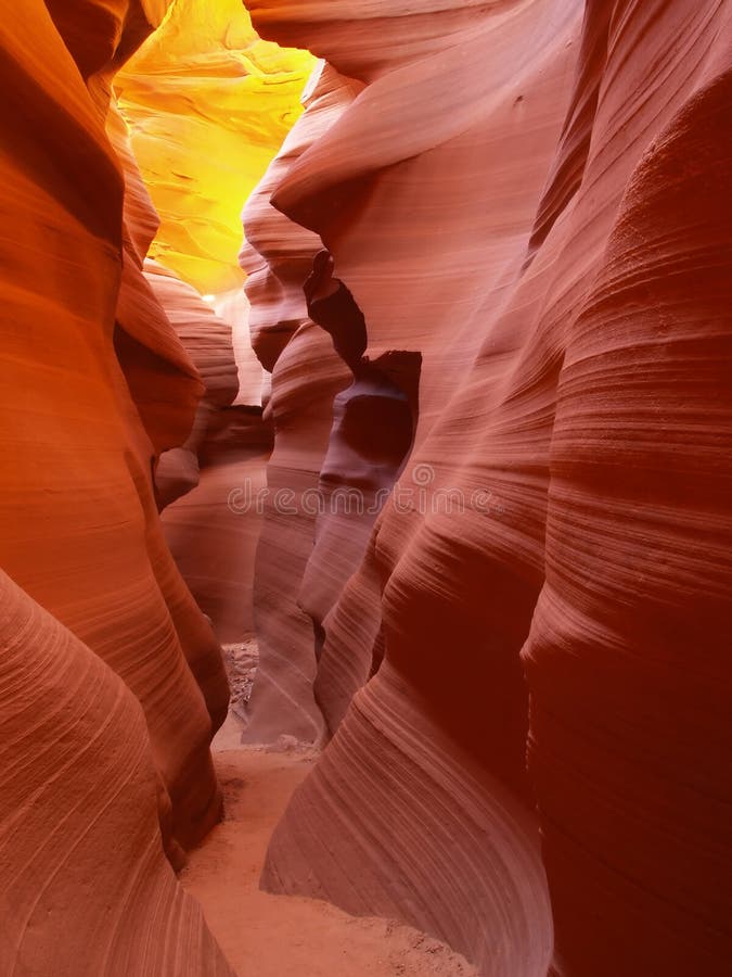 The lower Antelope Slot Canyon near Page in Arizona