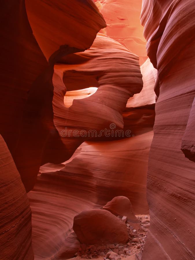 The lower Antelope Slot Canyon near Page in Arizona