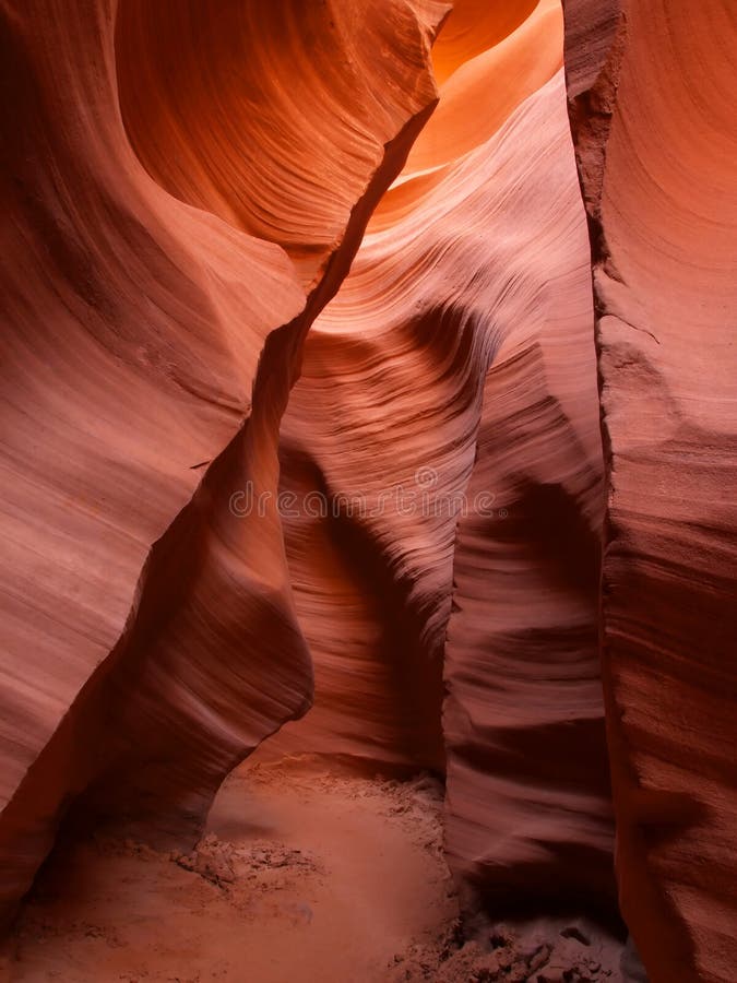 The lower Antelope Slot Canyon near Page in Arizona