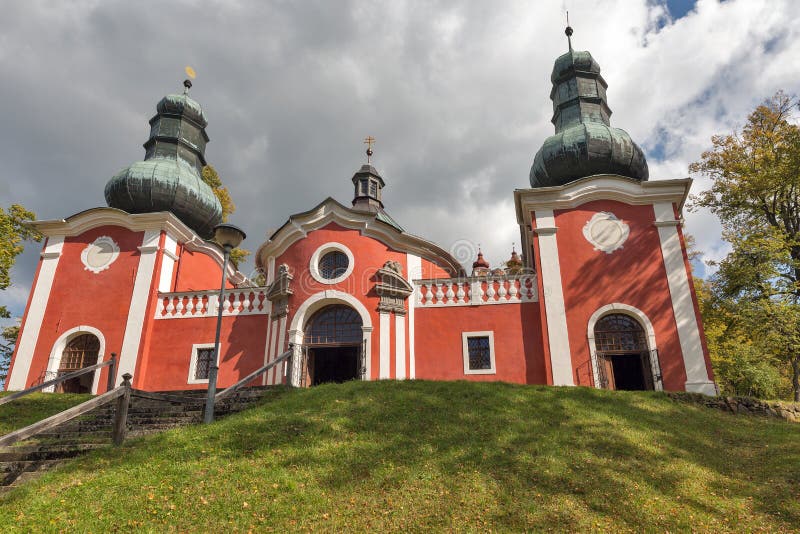 Lower church of baroque calvary in Banska Stiavnica, Slovakia.