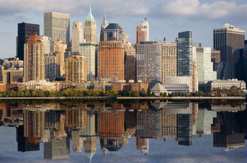 Lower Manhattan with Reflection