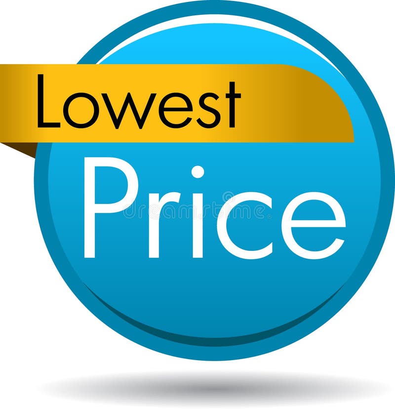 Lowest price button stock vector. Illustration of graphics - 120146873
