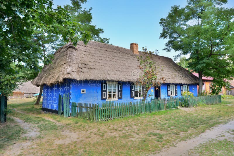 Old, historic rural buildings, Poland