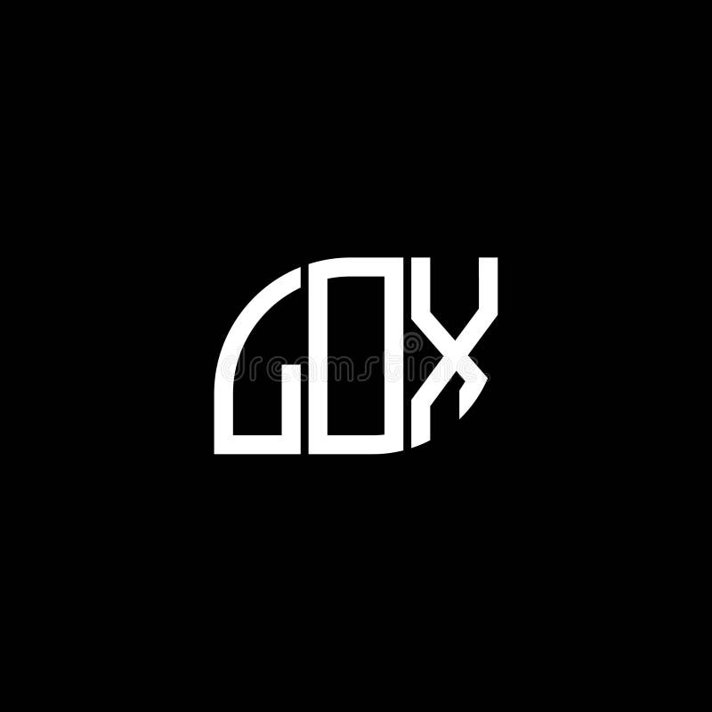 LOX Letter Logo Design on Black Background. LOX Creative Initials