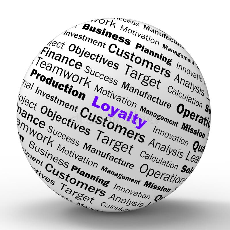 Loyalitäts-Bereich-Definition zeigt ehrliches Fidelity