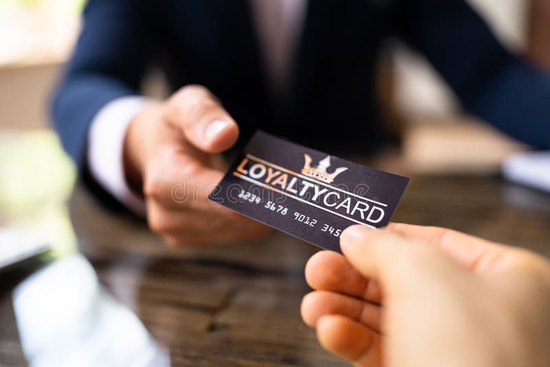 Loyalty Program Reward And Point Card stock images