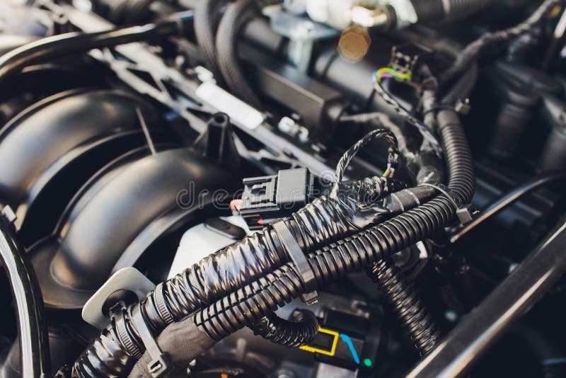 LPG , NGV Gas Tanks are Installed in a Car for the 2 Fuel System. Stock