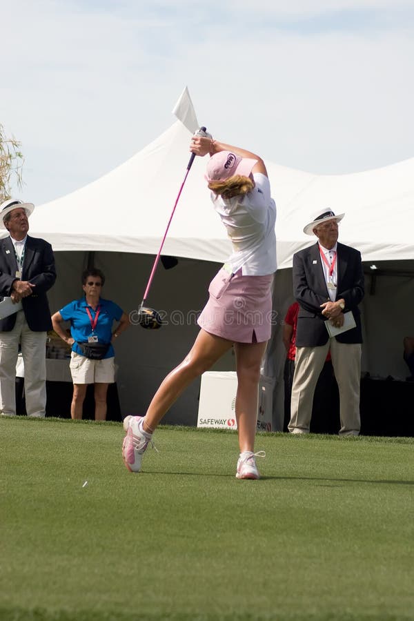 LPGA Womens Golfer Paula Creamer Editorial Image Image of golfing