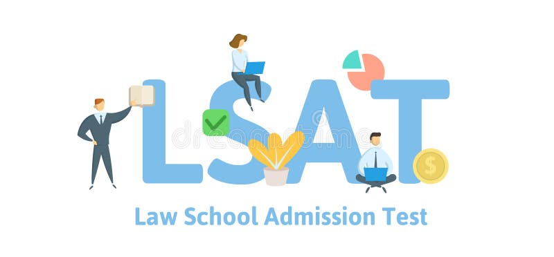 LSAT Law School Admission Test Concept With Keywords Letters And lsat-law-school-admission-test-concept-with-keywords-letters-and