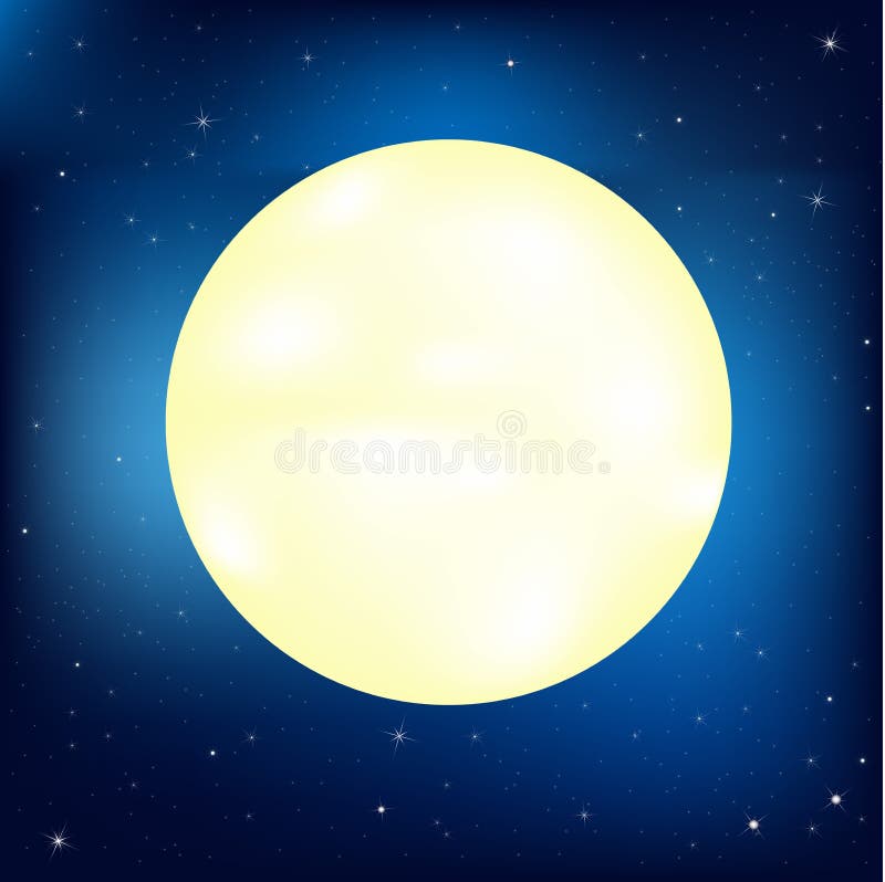 Lua. Vetor ilustração do vetor