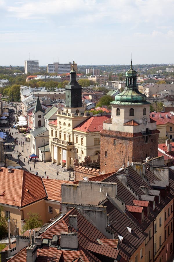 Lublin en tapa fotos de archivo libres de regalías Lublin en tapa fotos de archivo libres de regalías