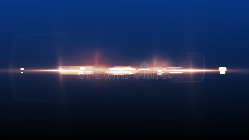 Luce dell'ottica digitale nello spazio. Luce luminosa digitale nello spazio 3d rendering