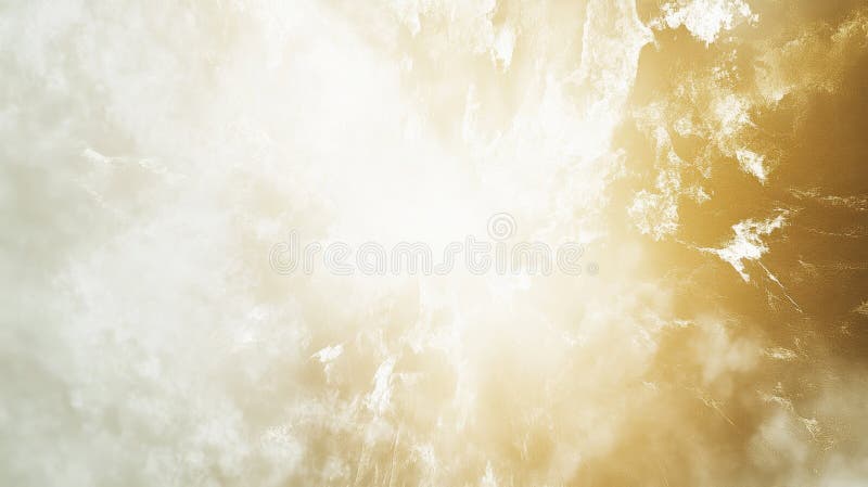 Luce eritica luminosa che brilla tra le nuvole morbide creando un'atmosfera serena.