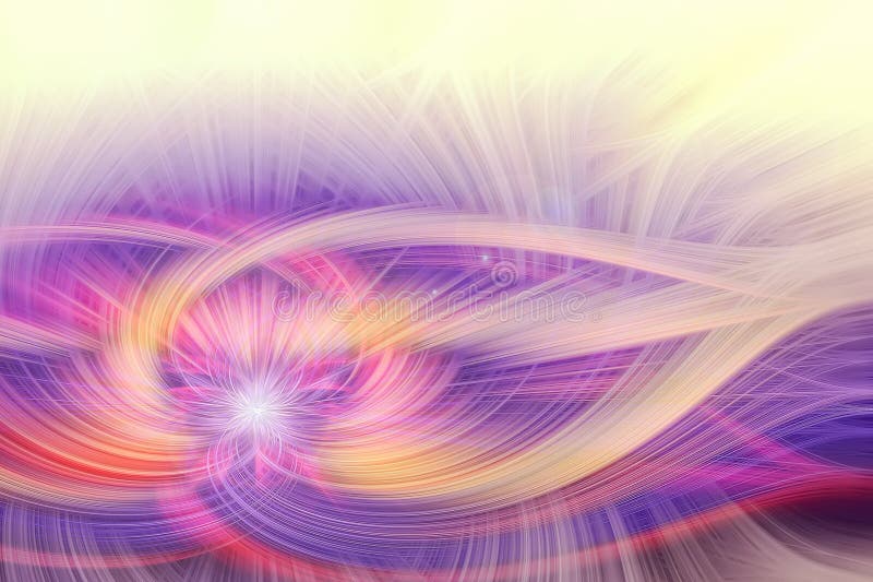 Luce torta astratta ottica Fondo di effetto delle fibre Elemento di energia di potere Ipnotizzi le onde cosmiche di moto