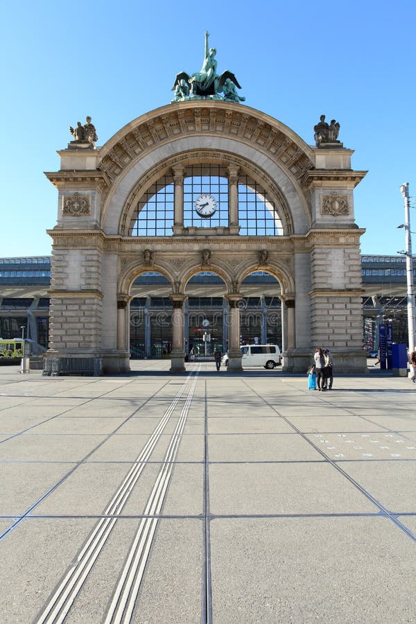 Lucerne Train Station in Switzerland Editorial Photography - Image of