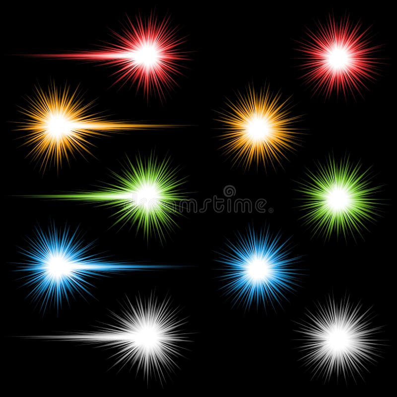Luces coloreadas stock de ilustración Luces coloreadas stock de ilustración