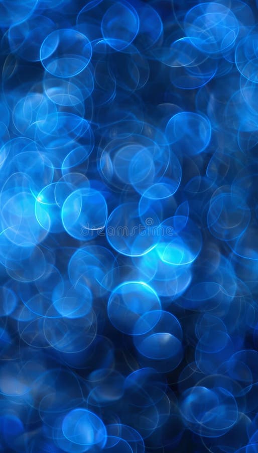 Luces de bokeh azules abstractas con efecto desenfocado borroso ideal para el uso de fondo ilustración del vector