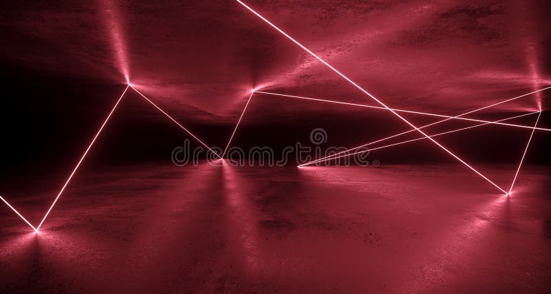 Luces de neón caóticas de la ciencia ficción futurista reflejadas en sitio concreto imagen de archivo Luces de neón caóticas de la ciencia ficción futurista reflejadas en sitio concreto imagen de archivo
