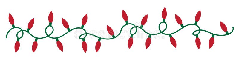 Luces verdes y rojas de la Feliz Navidad libre illustration