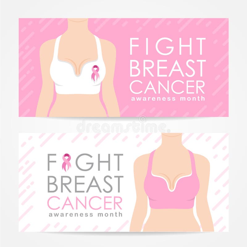 Luche el mes de los awarebess del cáncer de pecho con el sujetador de la ropa de mujer y el diseño rosado del vector de la muestr stock de ilustración Luche el mes de los awarebess del cáncer de pecho con el sujetador de la ropa de mujer y el diseño rosado del vector de la muestr stock de ilustración